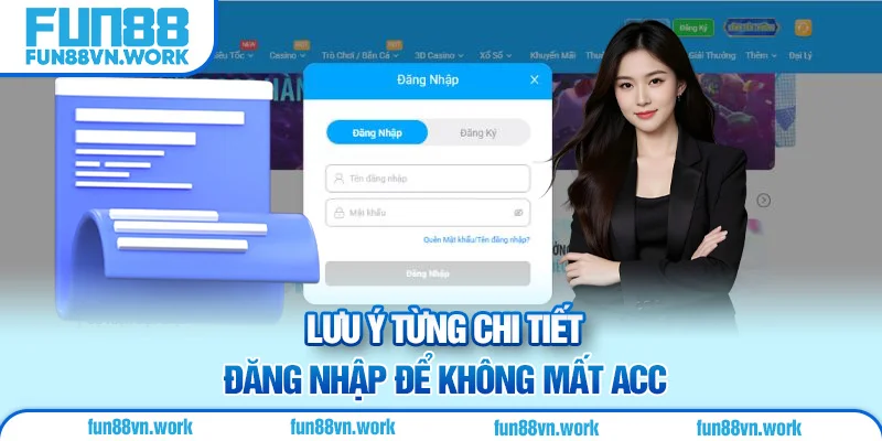 Lưu ý từng chi tiết đăng nhập để không mất acc